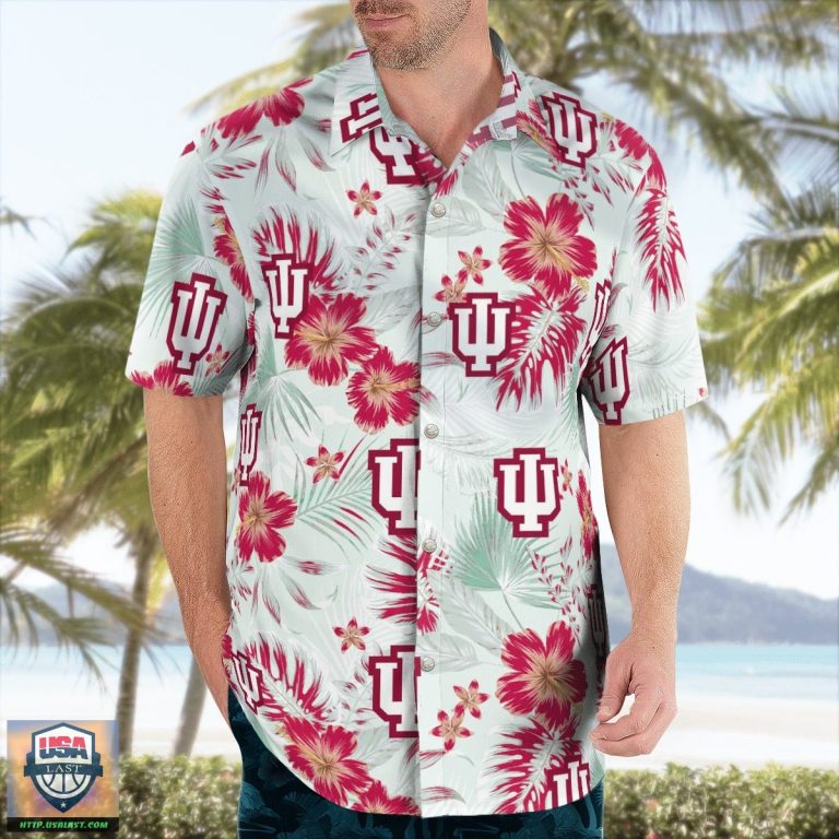 Best Sale Indiana Hoosiers Hawaiian Shirt Summer Short