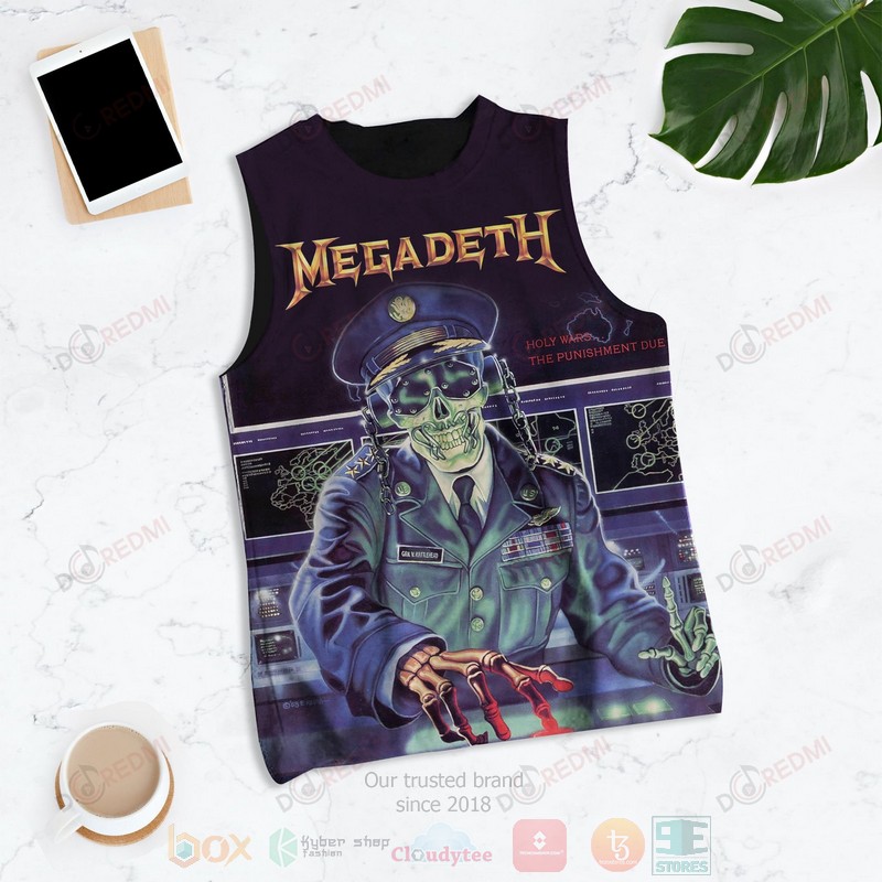 NEW Megadeth Holy WarsThe Punishment Due Album 3D Tank Top