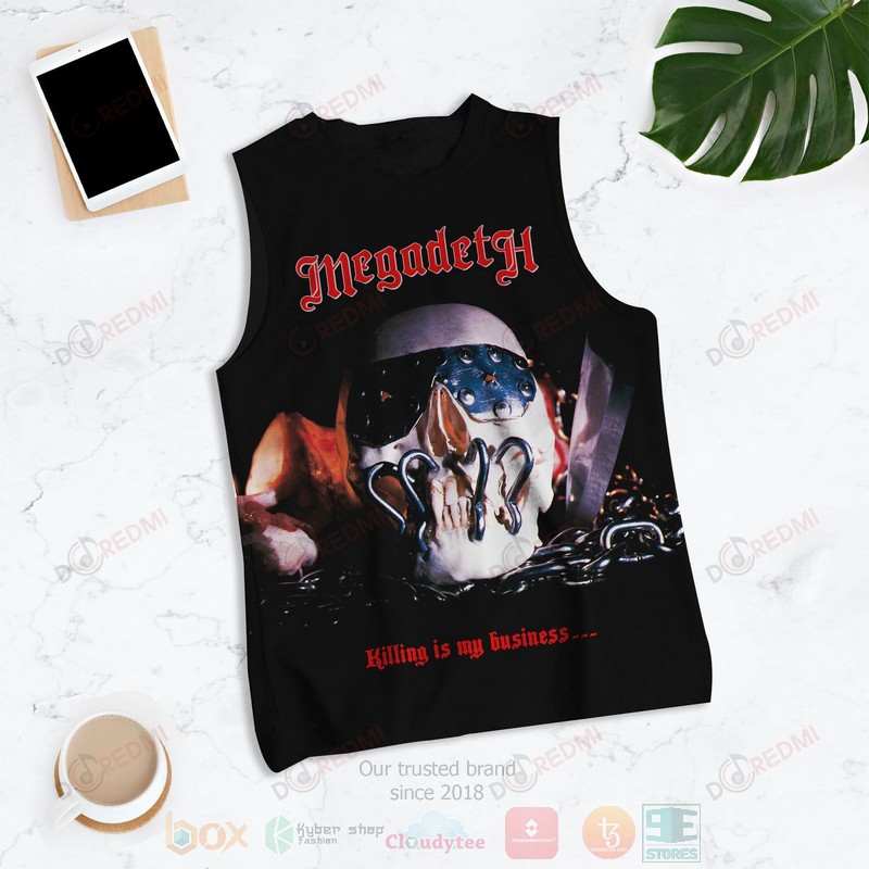 NEW Megadeth Killing Is My Business and Business Is Good Album 3D Tank Top