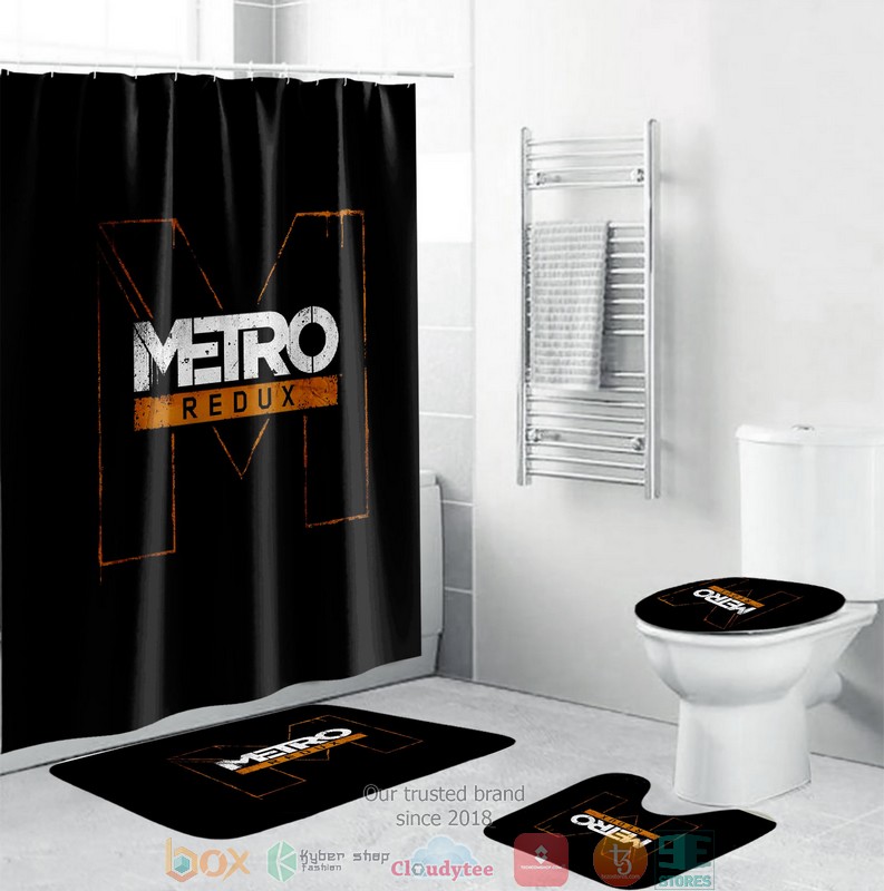 BEST Metro Redux Shower curtain bathroom set