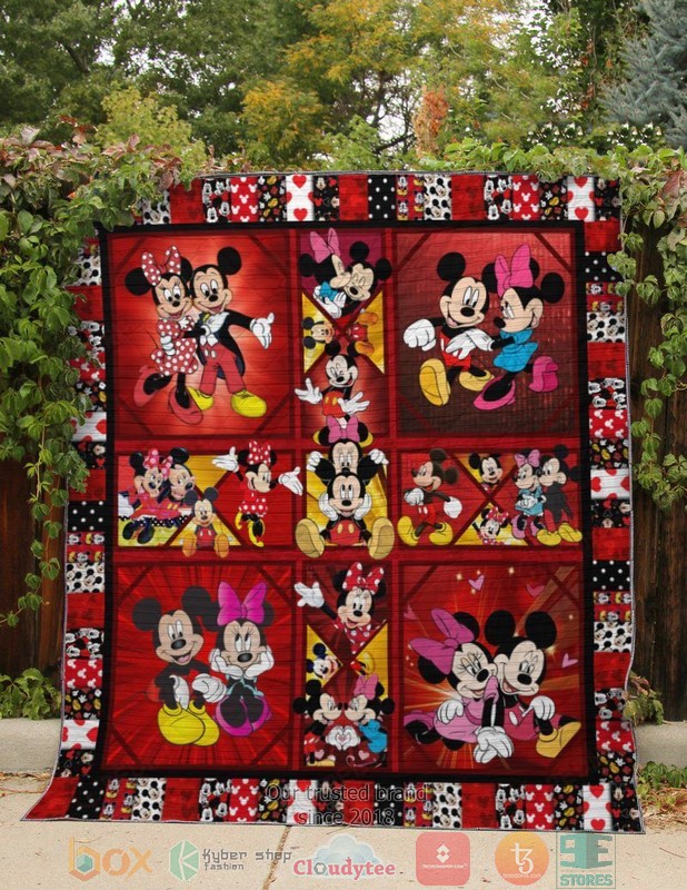 BEST Mickey Mouse and Minnie Mouse 3D Quilt