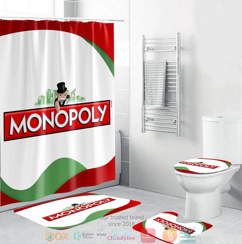 NEW Monopoly shower curtain sets