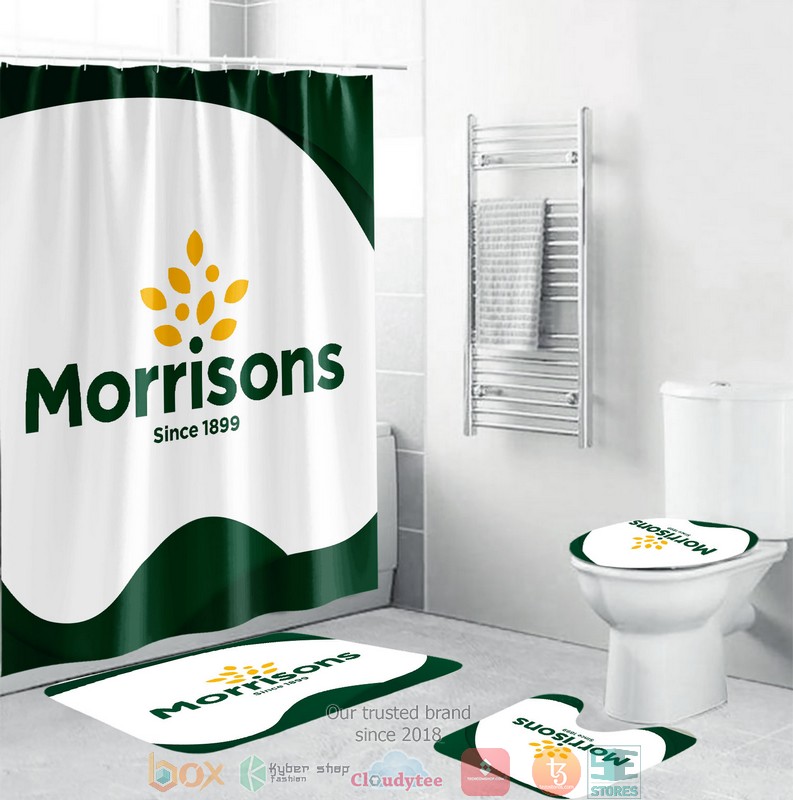 BEST Morrisons Since 1899 Shower curtain bathroom set