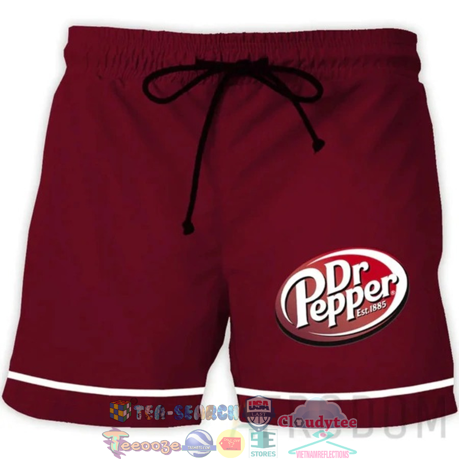 Dr Pepper Basic Red Hawaiian Shorts