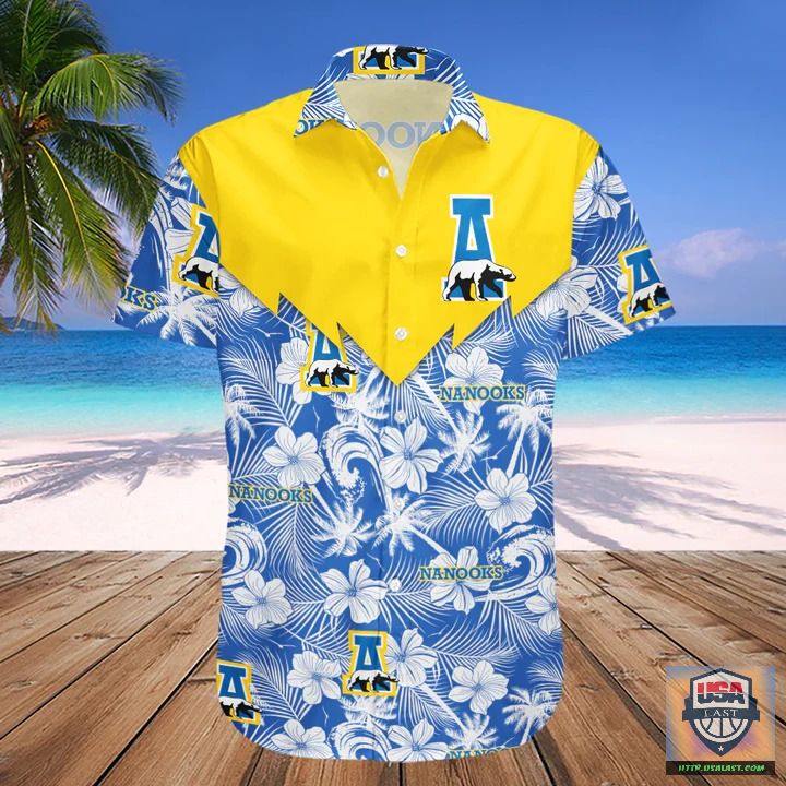 Alaska Nanooks NCAA Tropical Seamless Hawaiian Shirt
