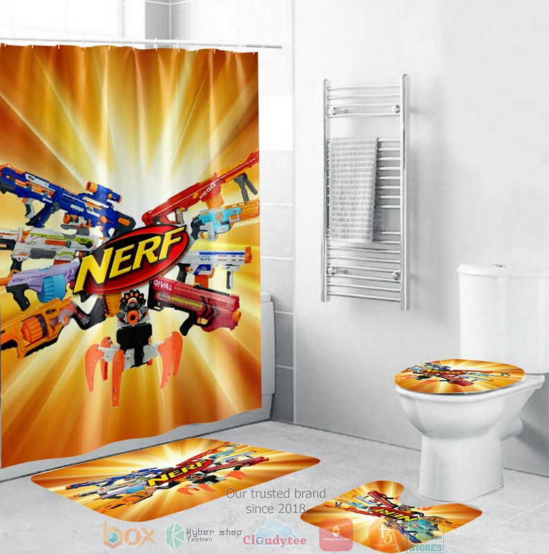 NEW Nerf shower curtain sets