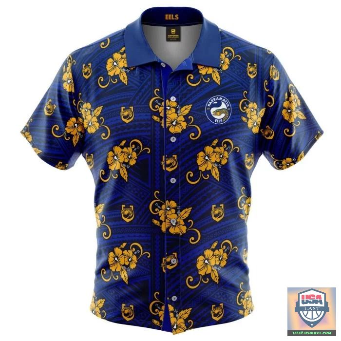 Hot TrendParramatta Eels NRL Hawaiian Shirt