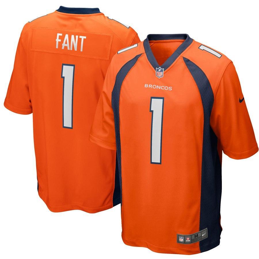 Noah Fant Denver Broncos 2019 Draft First Round Pick Orange Football Jersey