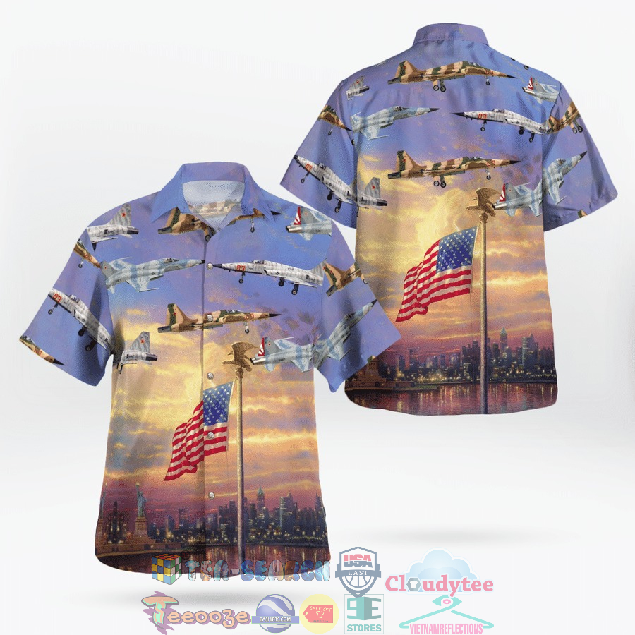 US Navy Northrop F-5n Tiger Independence Day Hawaiian Shirt