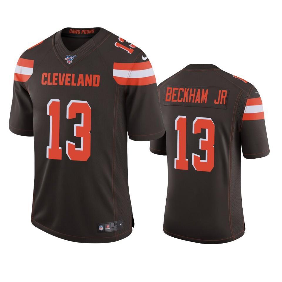 Odell Beckham Jr. Cleveland Browns 100th Season Brown Football Jersey