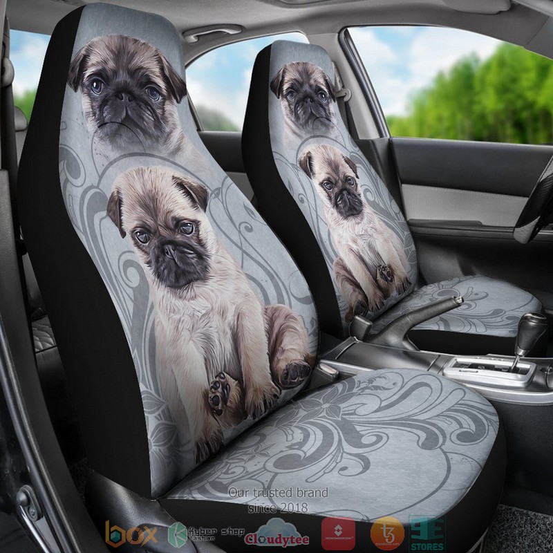NEW Pug Vintage Car Seat Covers