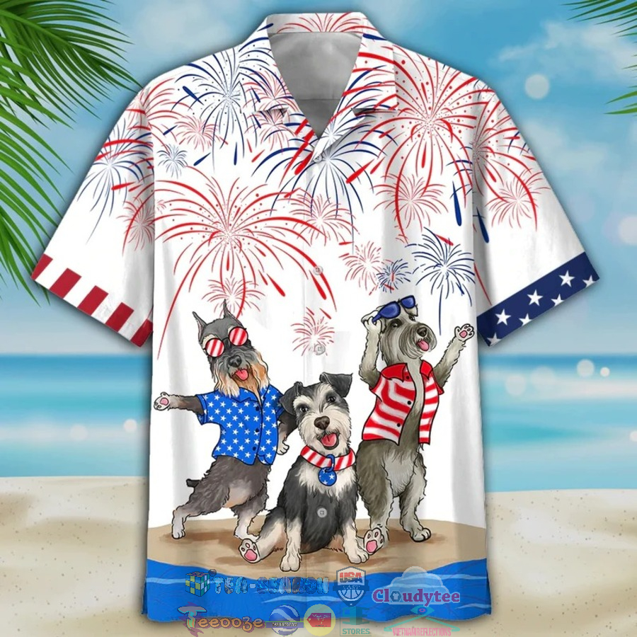Miniature Schnauzer Independence Day Is Coming Hawaiian Shirt