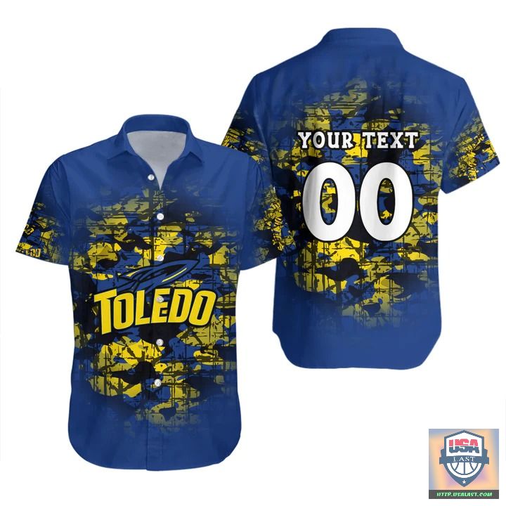 Toledo Rockets Camouflage Vintage Hawaiian Shirt