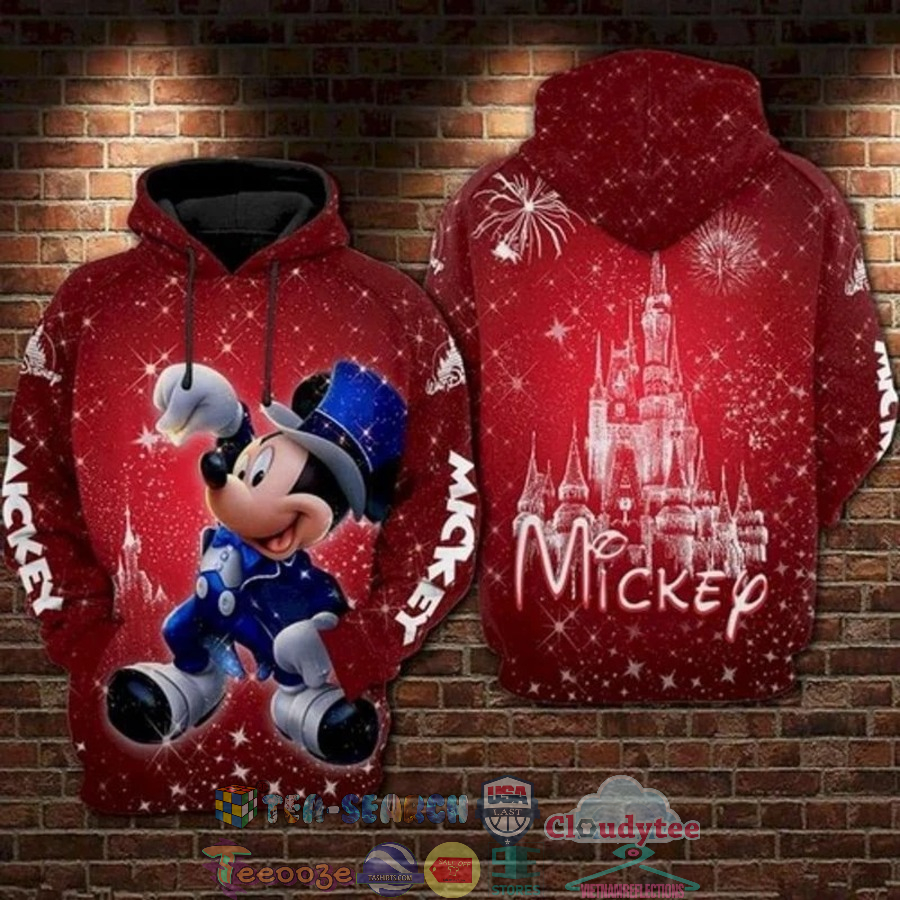 Mickey Mouse Magician Disney Castle 3D Hoodie