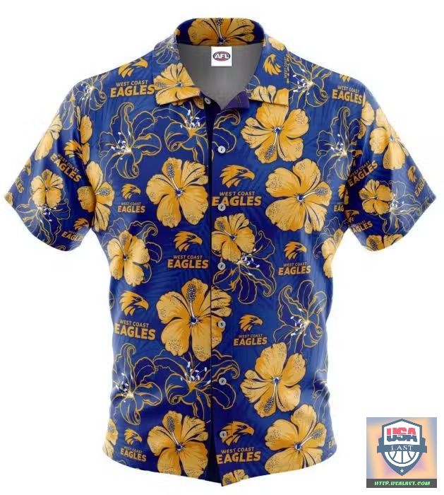 (Big Sale) West Coast Eagles AFL Tropical Hawaiian Shirt