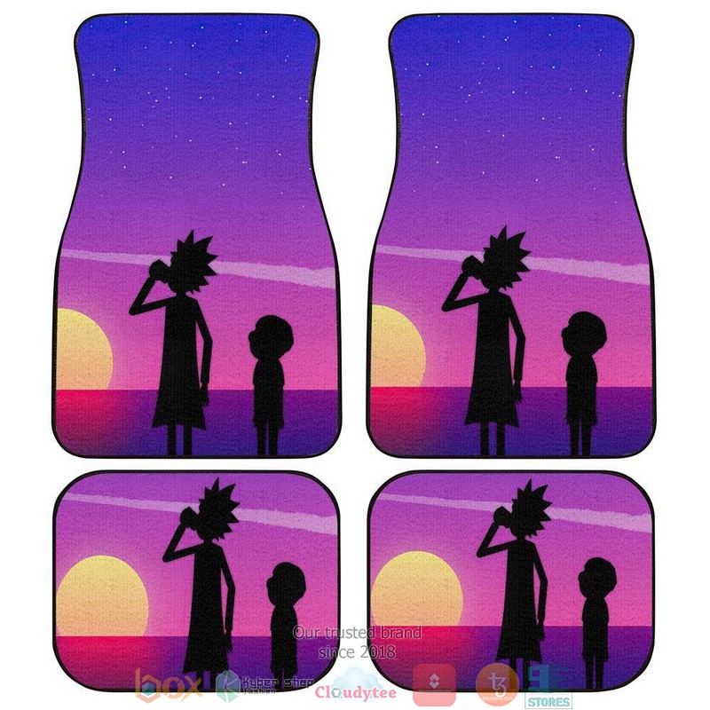 NEW Rick And Morty sunset Car Floor Mats