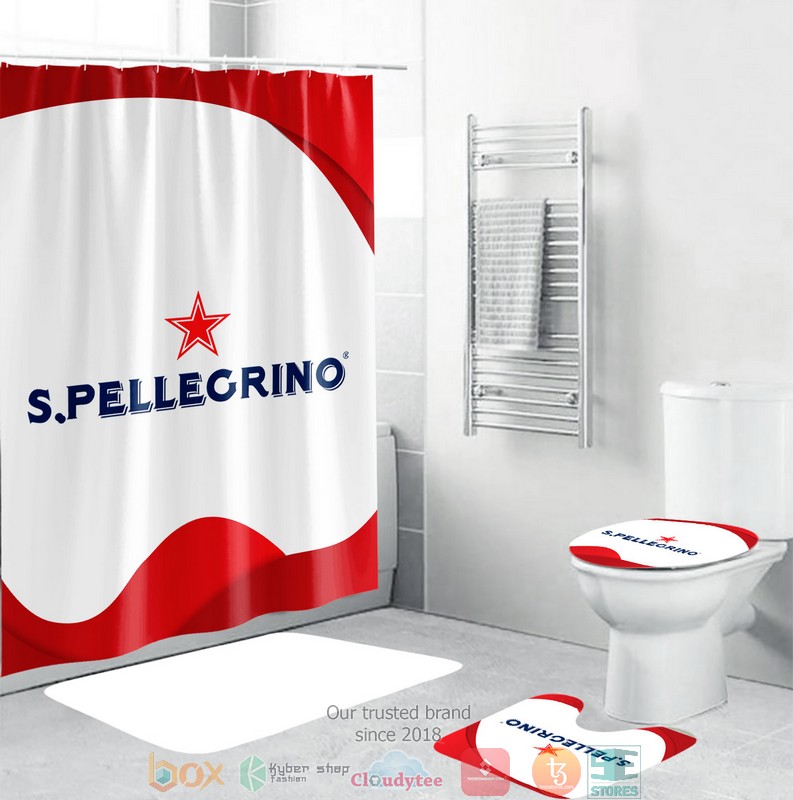 BEST San Pellegrino Shower curtain bathroom set