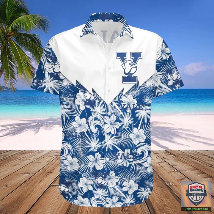 For Fans Yale Bulldogs NCAA Tropical Seamless Hawaiian Shirt