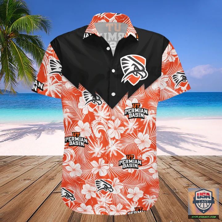 Esty UTPB Falcons NCAA Tropical Seamless Hawaiian Shirt
