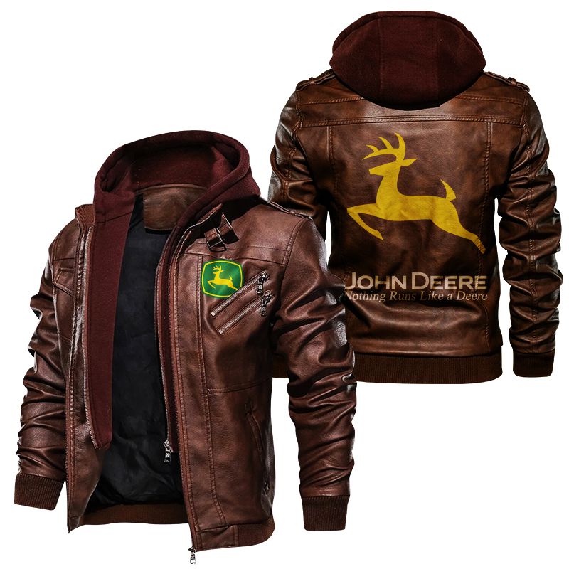 John Deere Nothing run likes a Deere Leather Jacket