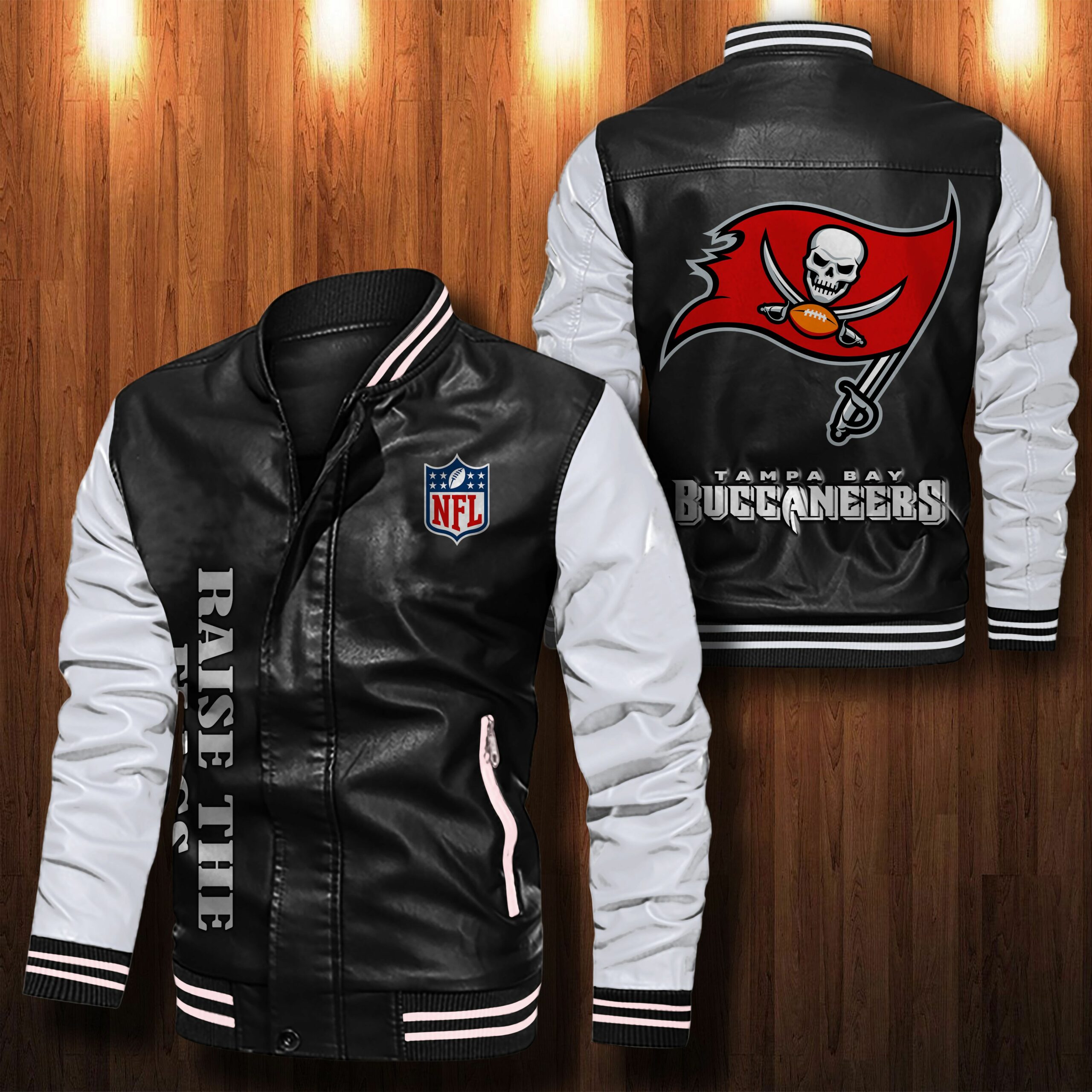 Tampa Bay Buccaneers Bomber Leather Jacket