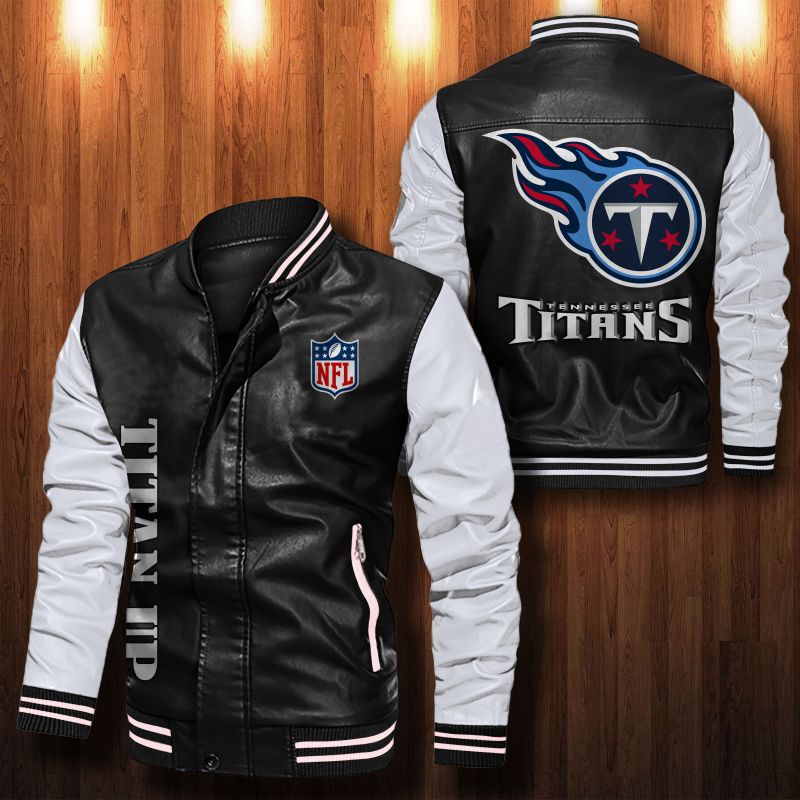 Tennessee Titans Bomber Leather Jacket