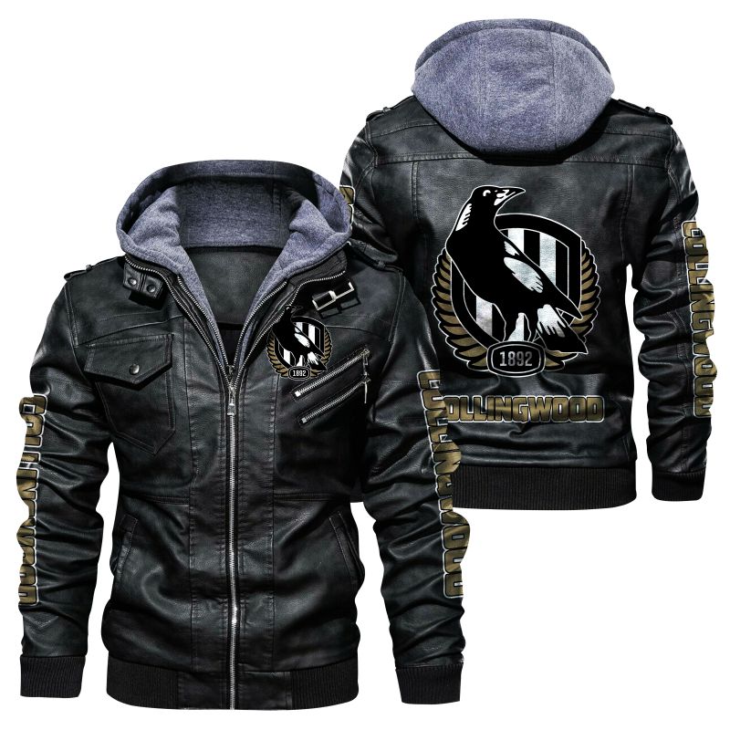 Collingwood Football Club Leather Jacket