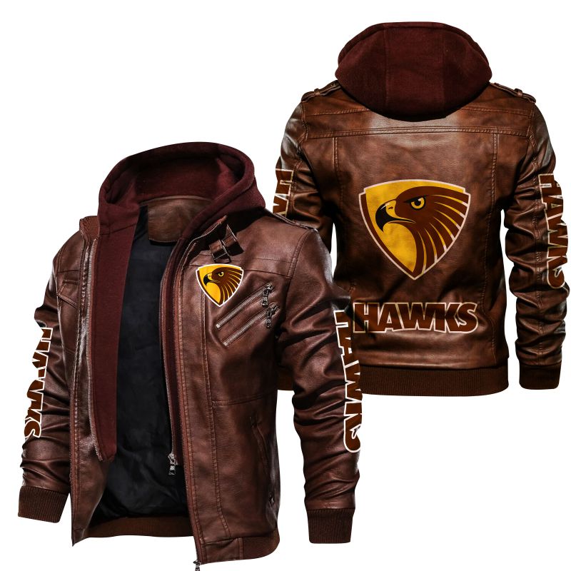 Hawthorn Football Club Hawks Leather Jacket