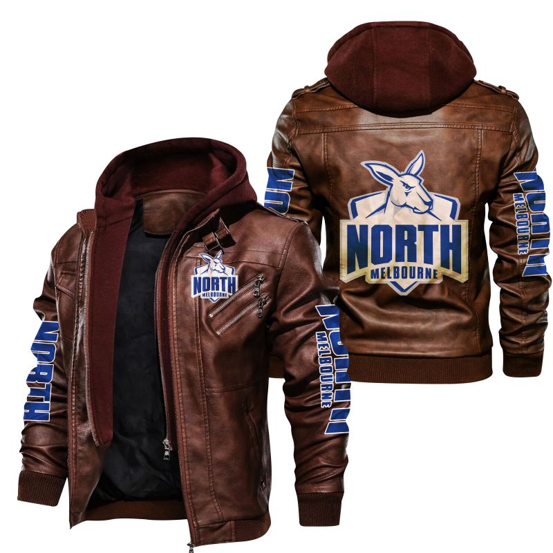 North Melbourne Football Club AFL Leather Jacket