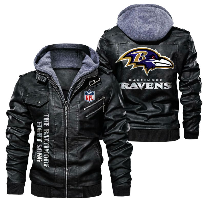 Baltimore Ravens Leather Jacket