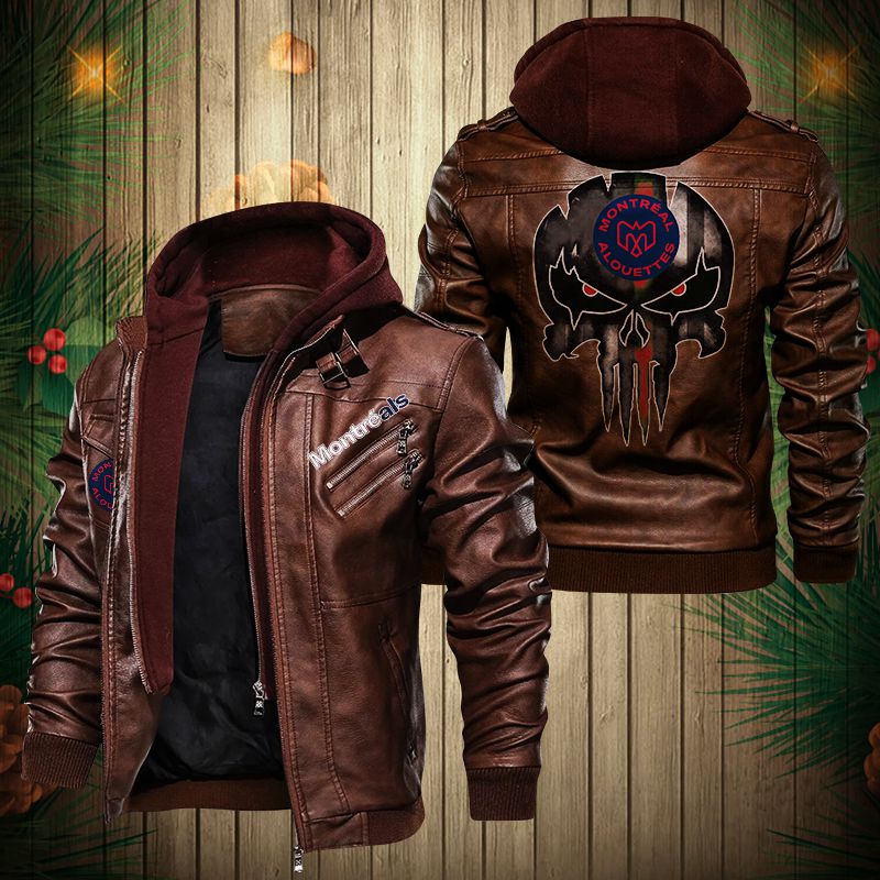 Montreal Alouettes CFL Leather Jacket