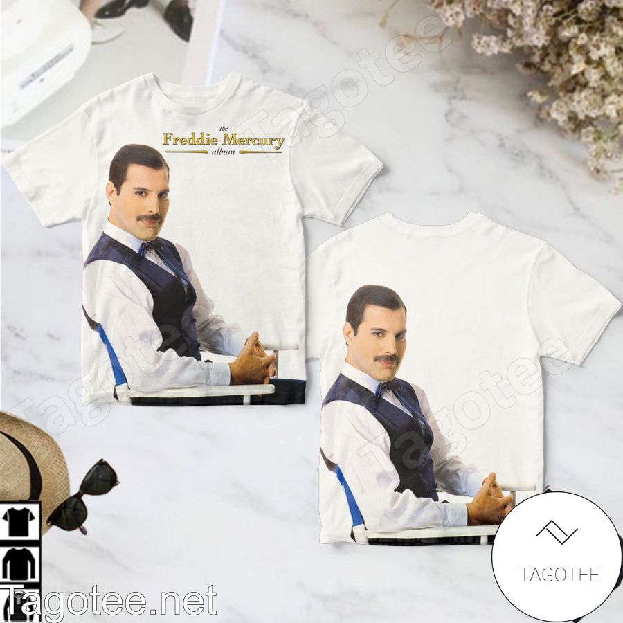 Top Rated The Freddie Mercury Album Cover White ShirtOrder The Freddie Mercury Album Cover White ShirtExcellent The Freddie Mercury Album Cover White Shirt