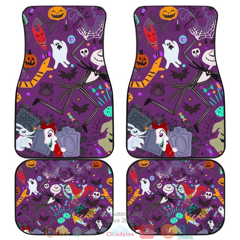 NEW The Nightmare Before Christmas NBC Characters Patterns Car Floor Mats