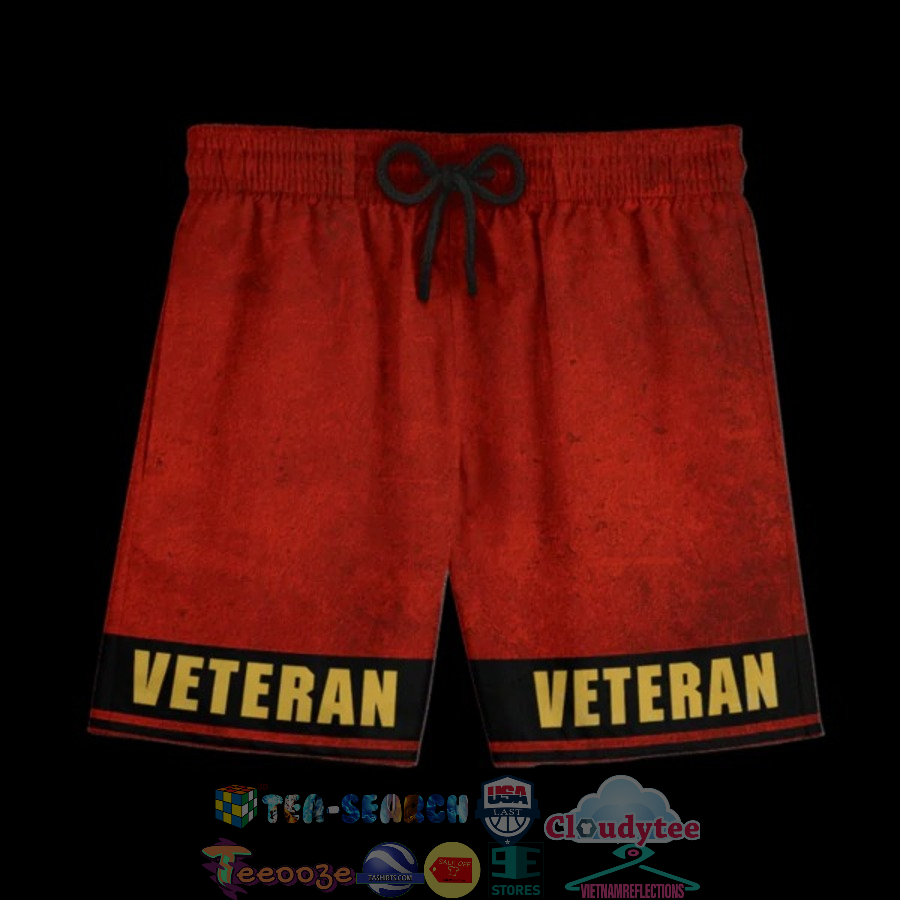 Veteran Red Hawaiian Shorts