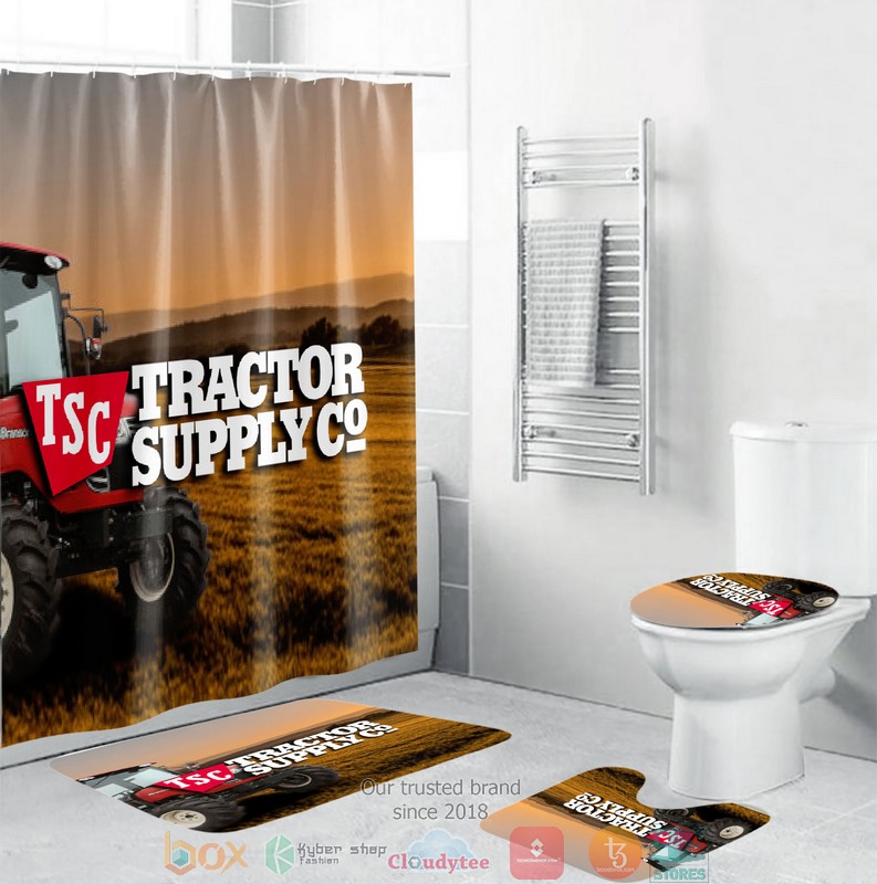 BEST Tractor Supply Co Shower curtain bathroom set