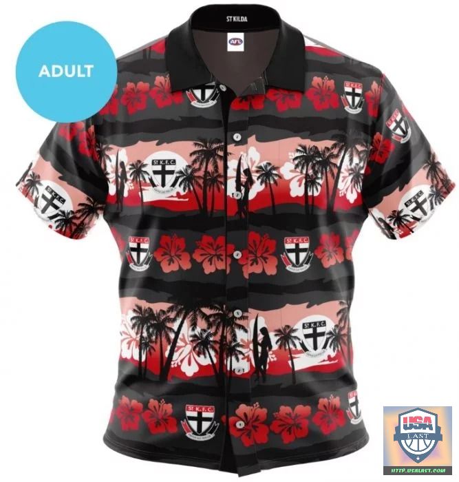 High Quality St Kilda Saints AFL Short Sleeve Hawaiian Shirt