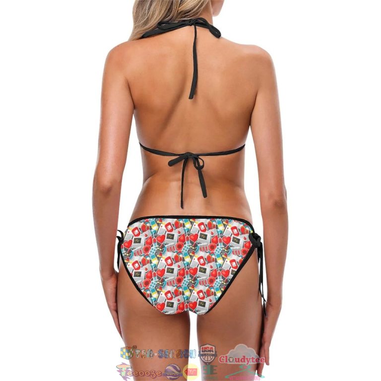 Phlebotomist Medical Themed Two Piece Bikini Set Swimsuit Beach