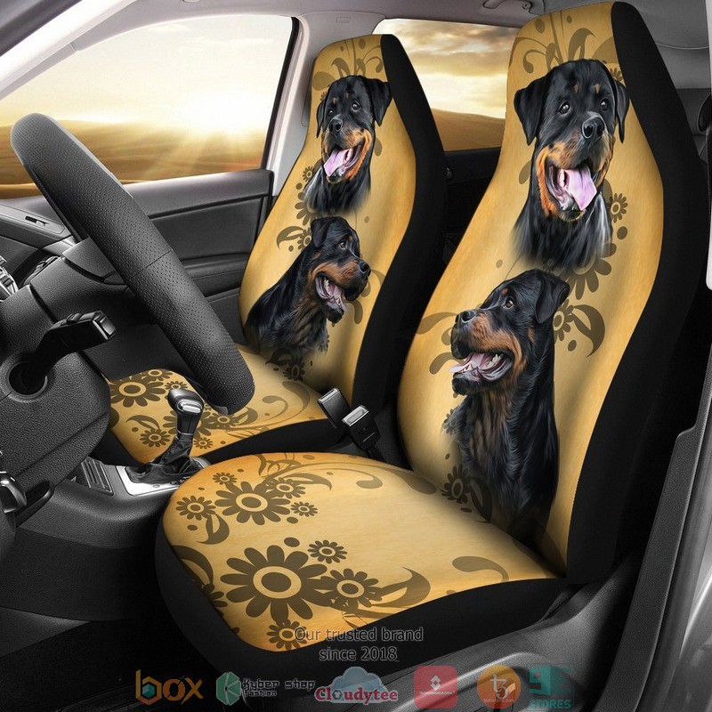 NEW Vintage Rottweiler Dog Car Seat Covers