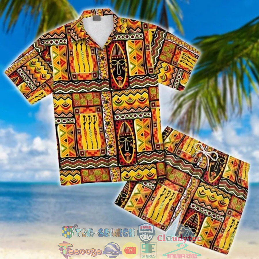 Hippie African Hawaiian Shirt And Shorts