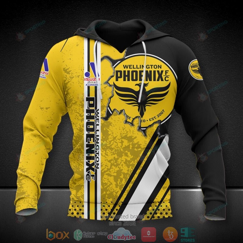BEST Wellington Phoenix FC Isuzu UTE A-League 3D hoodie, shirt