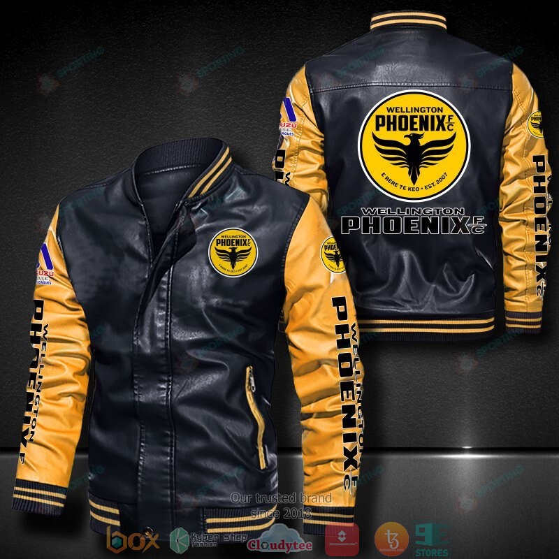 BEST Wellington Phoenix FC Leather Bomber Jacket