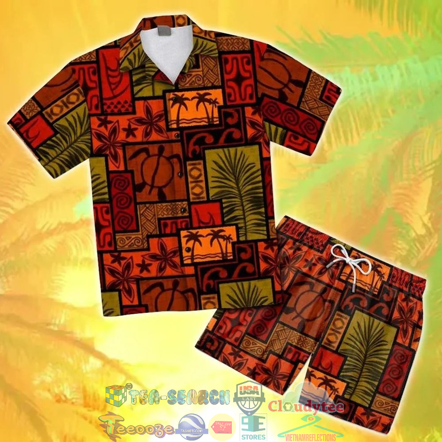 African Symbols Hawaiian Shirt And Shorts
