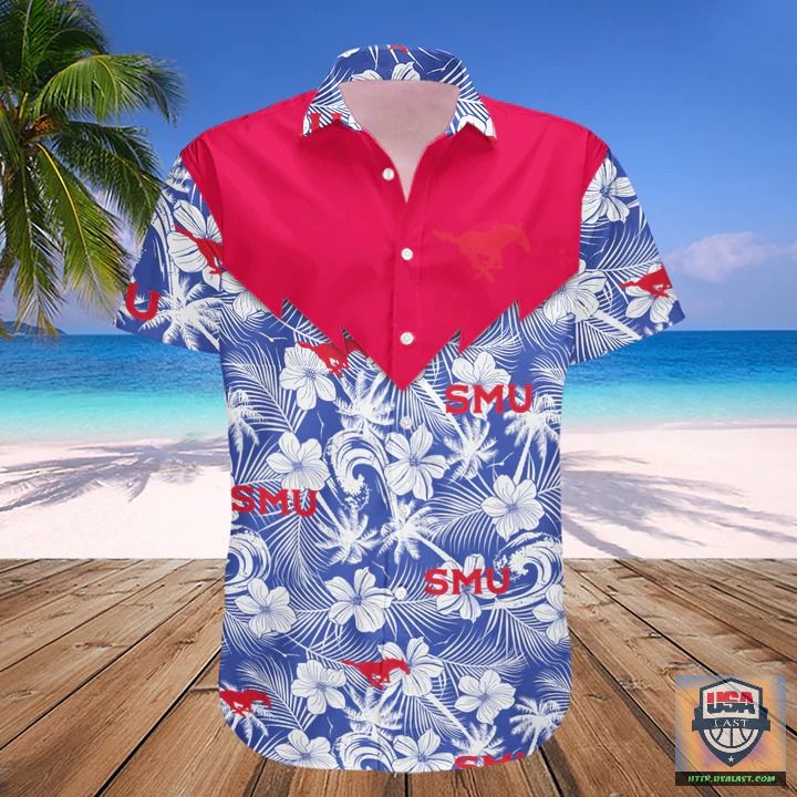 Beautiful SMU Mustangs NCAA Tropical Seamless Hawaiian Shirt