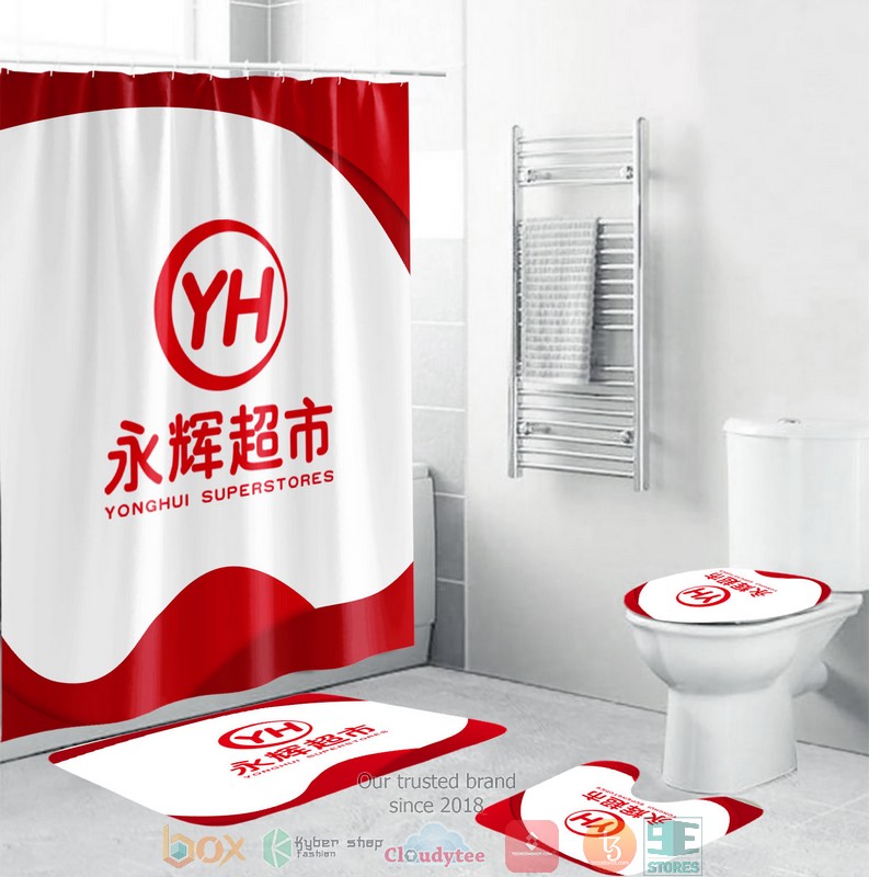 BEST Yonghui Superstores Shower curtain bathroom set