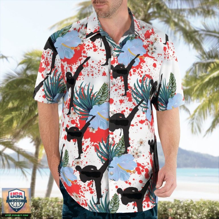 New Taobao Karate Hawaiian Shirts Summer Short