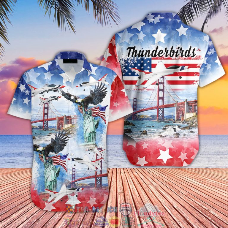 4th Of July Independence Day US Air Force Thunderbirds Hawaiian Shirt