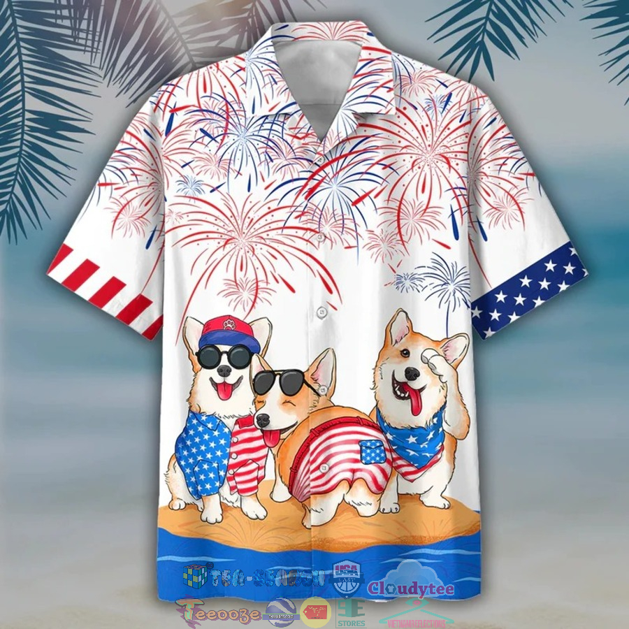 Corgi Independence Day Is Coming Hawaiian Shirt