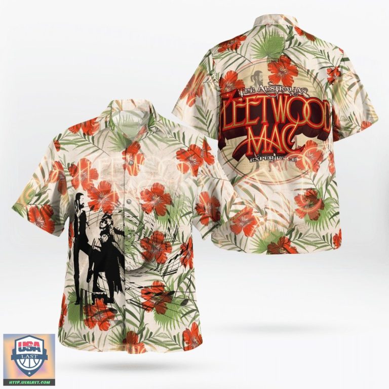 2022 Hot Sale Fleetwood Mac Band Hawaiian Shirts Beach Short
