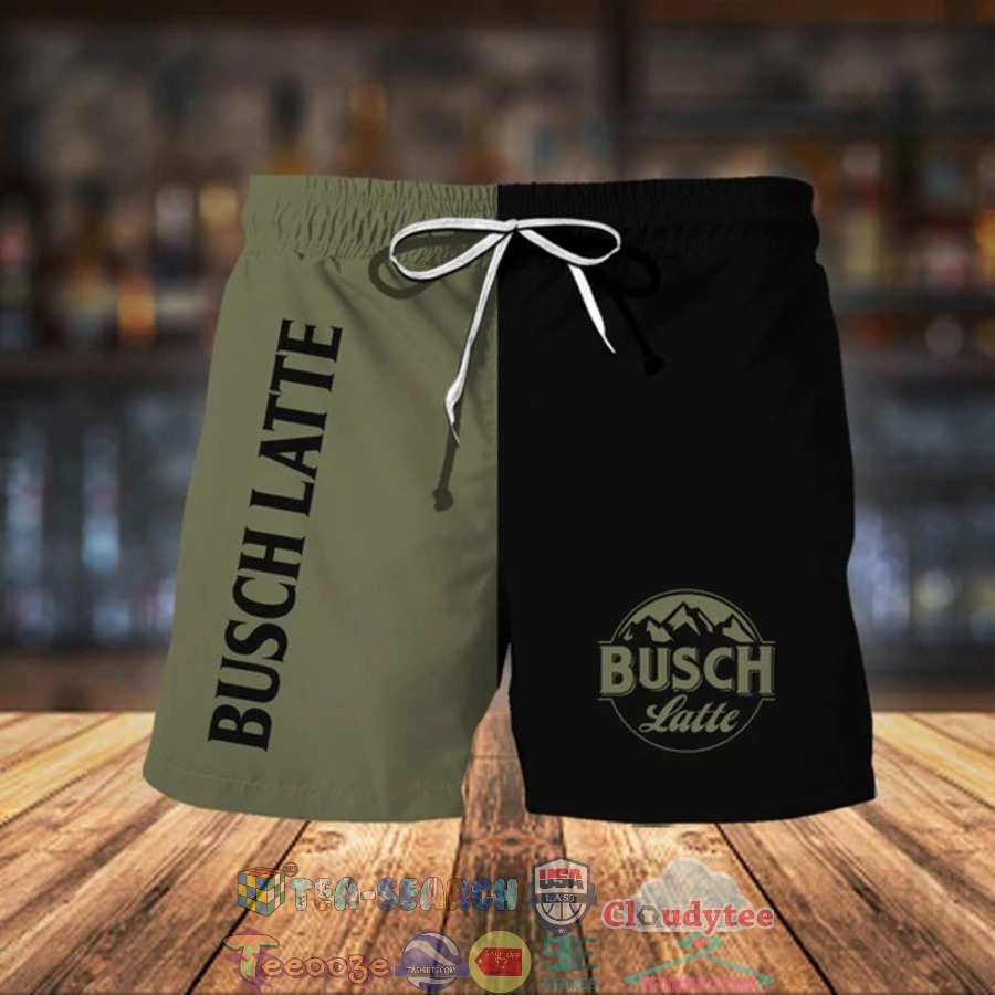 Busch Latte Beer Basic Hawaiian Shorts