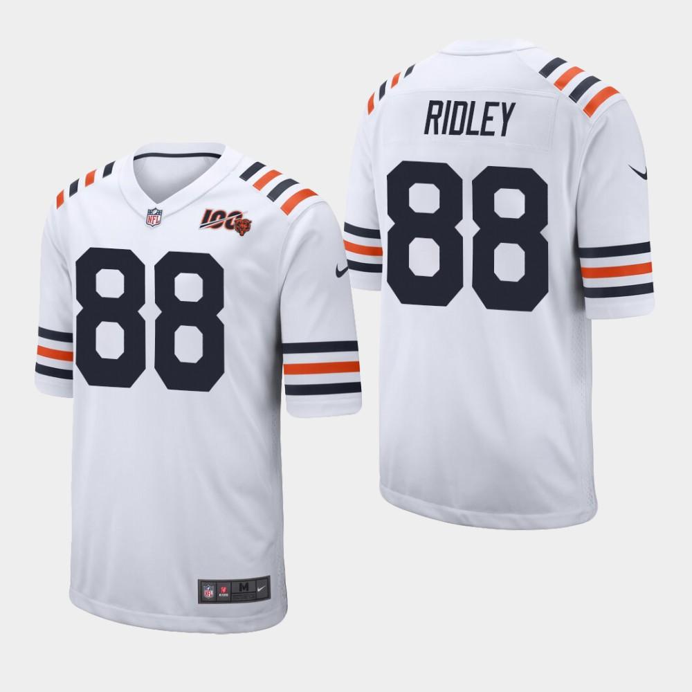 NEW Riley Ridley Chicago Bears 100th Season White Football Jersey